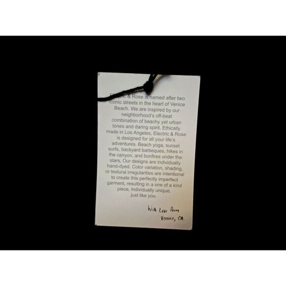 Electric & Rose Black Tie Dye Sweatshirt Pullover Sz S Generous Sizing USA NEW - Picture 5 of 6